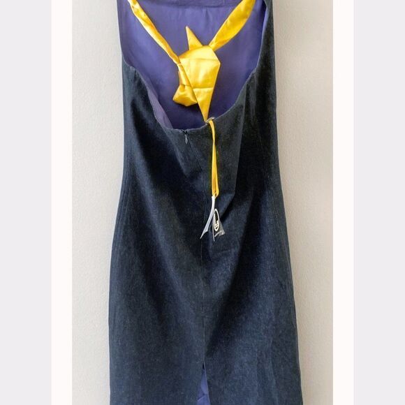 NWT Lac Et Mel Designer Denim Halter Mini Dress EU 36 - Picture 4 of 7